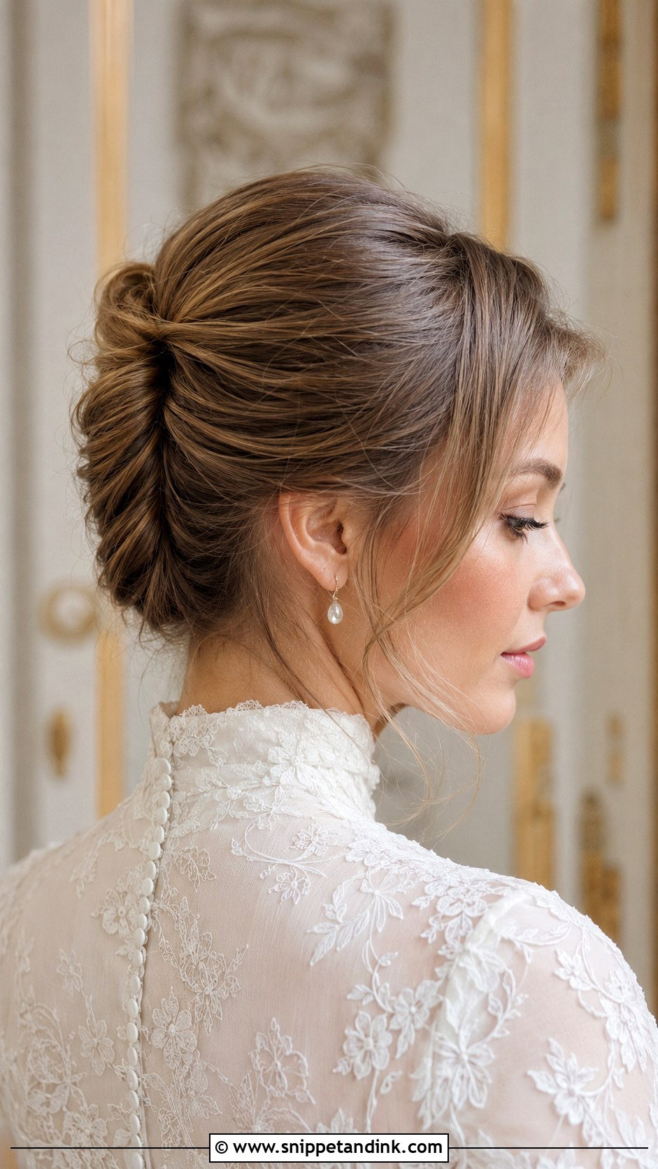 French Twist Wedding Hairstyle Tutorial - Snippet and Ink - 15 Wedding Hairstyle Tutorial Videos