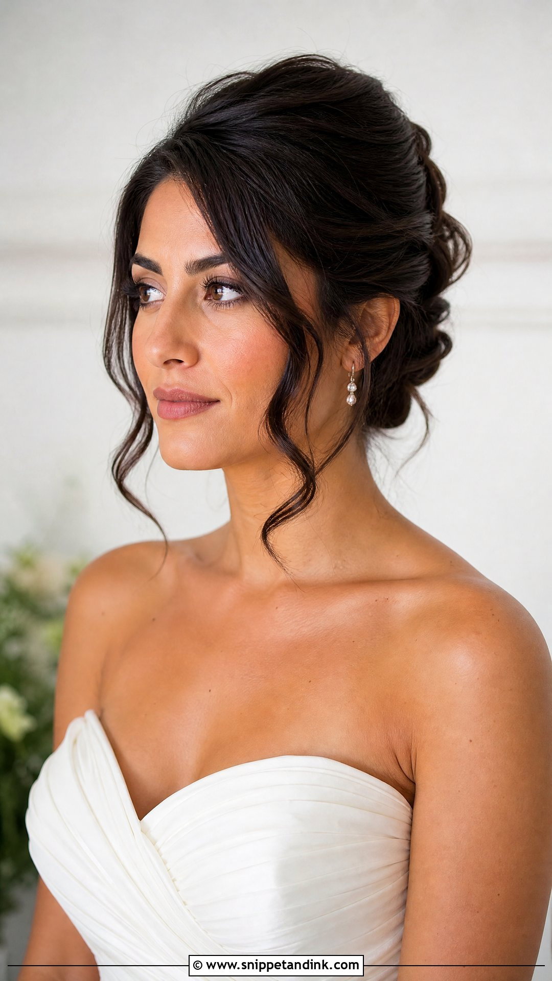 French Twist Wedding Hairstyle With Face Framing Pieces - Snippet and Ink - 15 French Twist Wedding Hairstyles