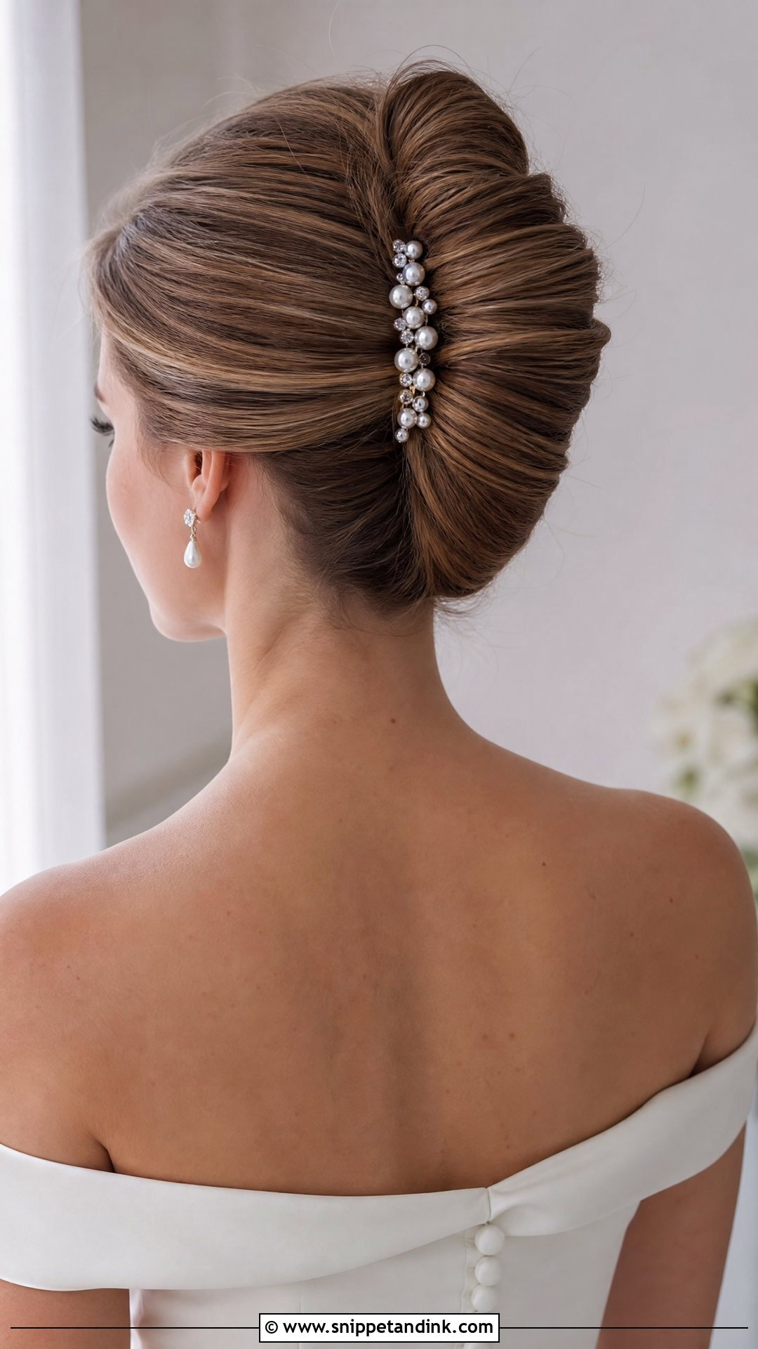 French Twist Wedding Hairstyle - Snippet and Ink - 15 All Up Wedding Hairstyles