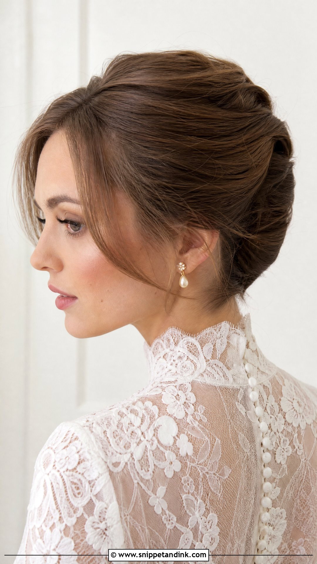French Twist Wedding Updo - Snippet and Ink - 15 Classy Wedding Updo Ideas