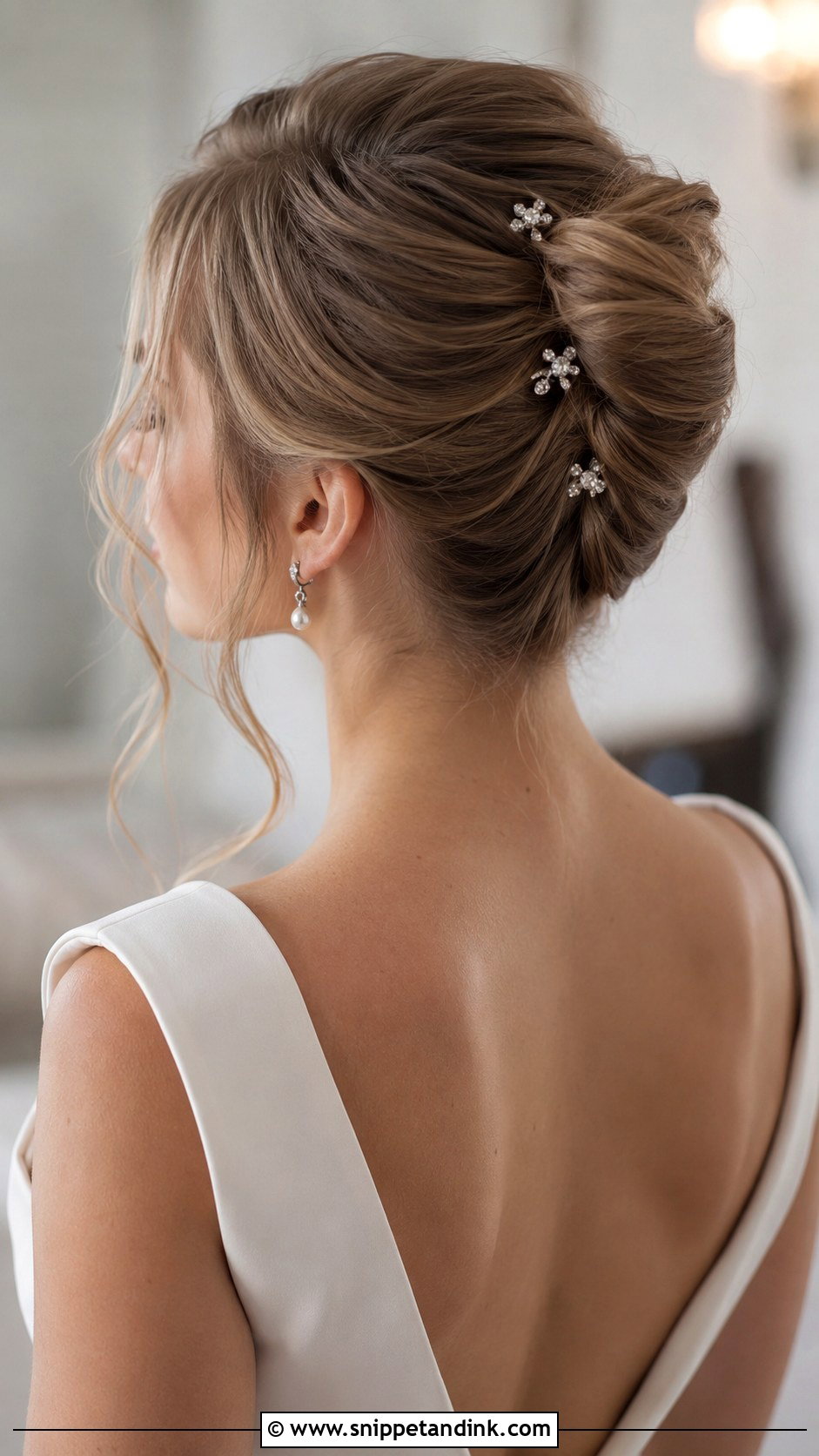 French Twist Wedding Updo - Snippet and Ink - 20 Classy Elegant Updo Wedding Hairstyles