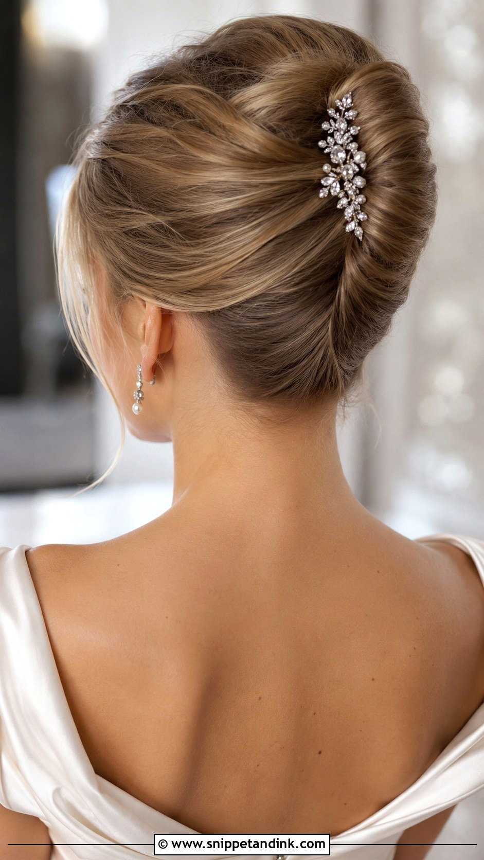 French Twist Wedding Updo - Snippet and Ink - 20 Elegant Wedding Updo Ideas