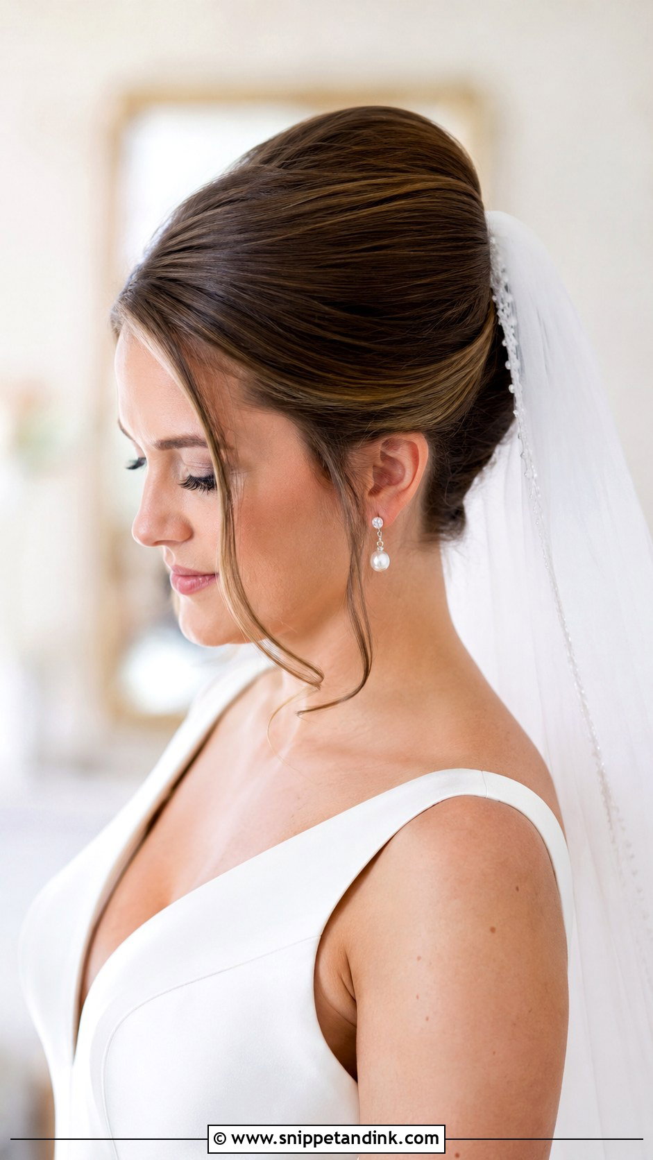 French Twist Wedding Updo - Snippet and Ink - 20 Hair Styling for Wedding Ideas