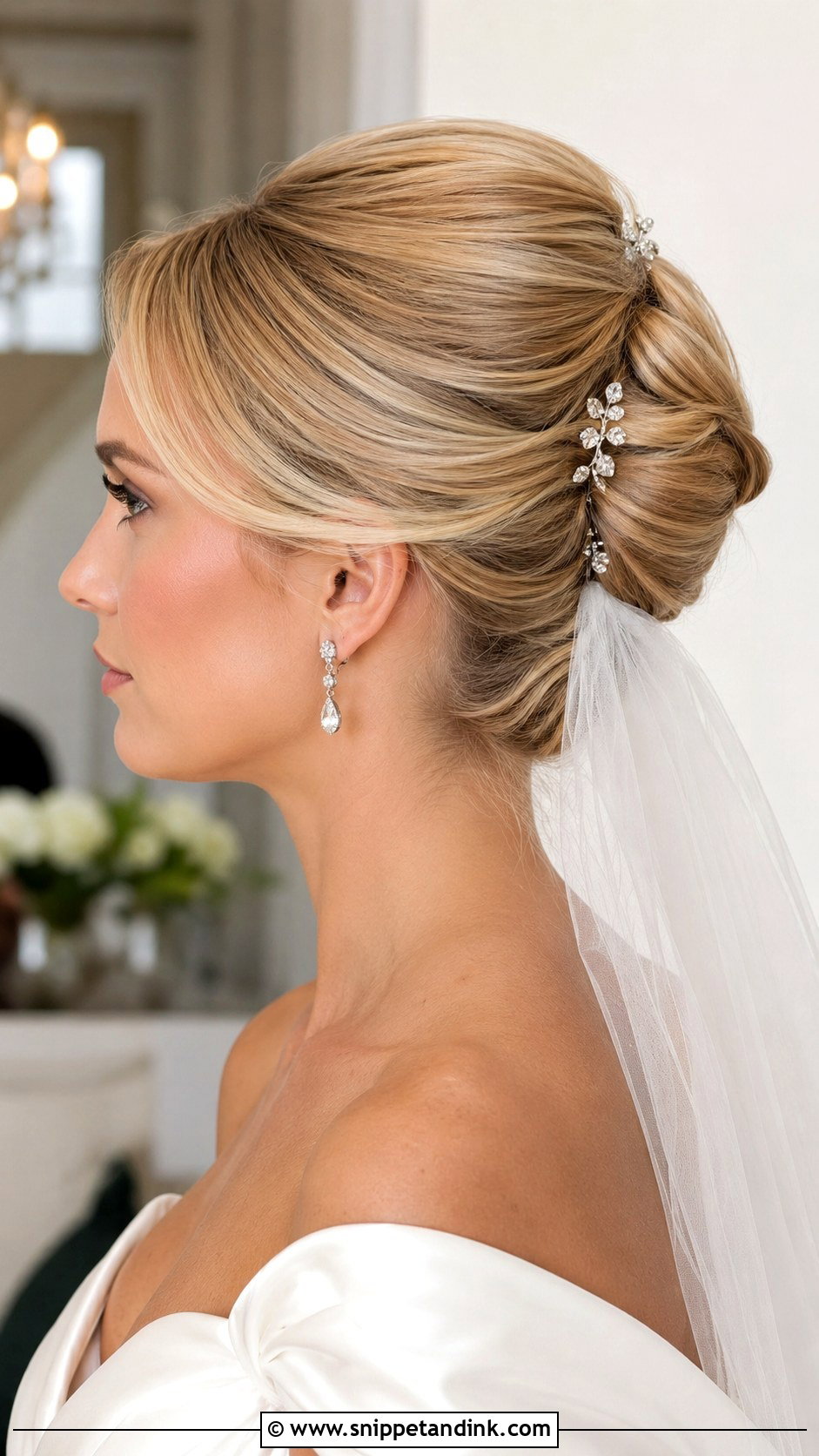 French Twist Wedding Updo - Snippet and Ink - 20 Long Hair Wedding Updo Ideas