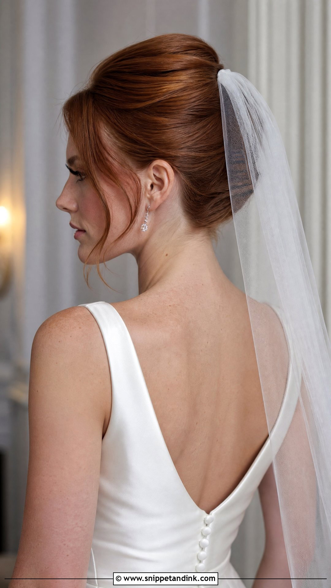 French Twist Wedding Updo - Snippet and Ink - 20 Medium Length Bride Hairstyles
