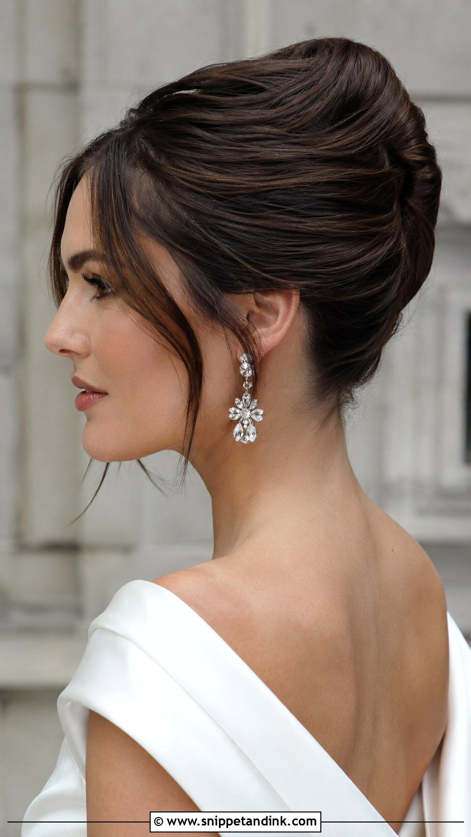 French Twist Wedding Updo - Snippet and Ink - 20 Romantic Wedding Updo Ideas