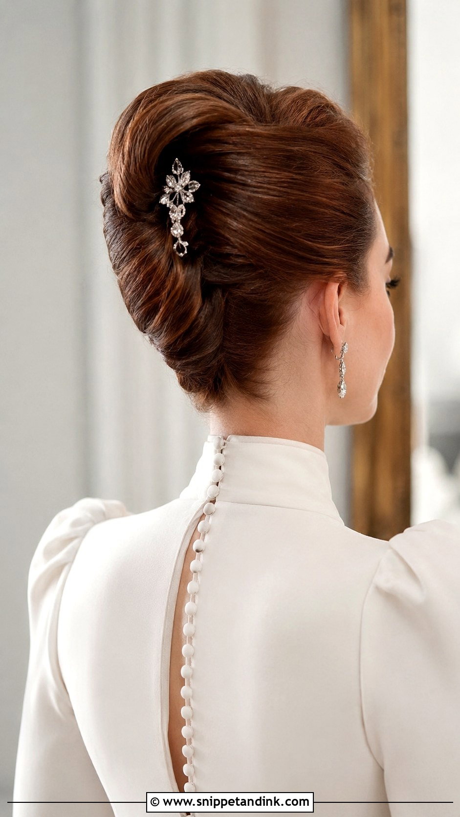 French Twist Wedding Updo - Snippet and Ink - 20 Wedding Bride Updo Hairstyles