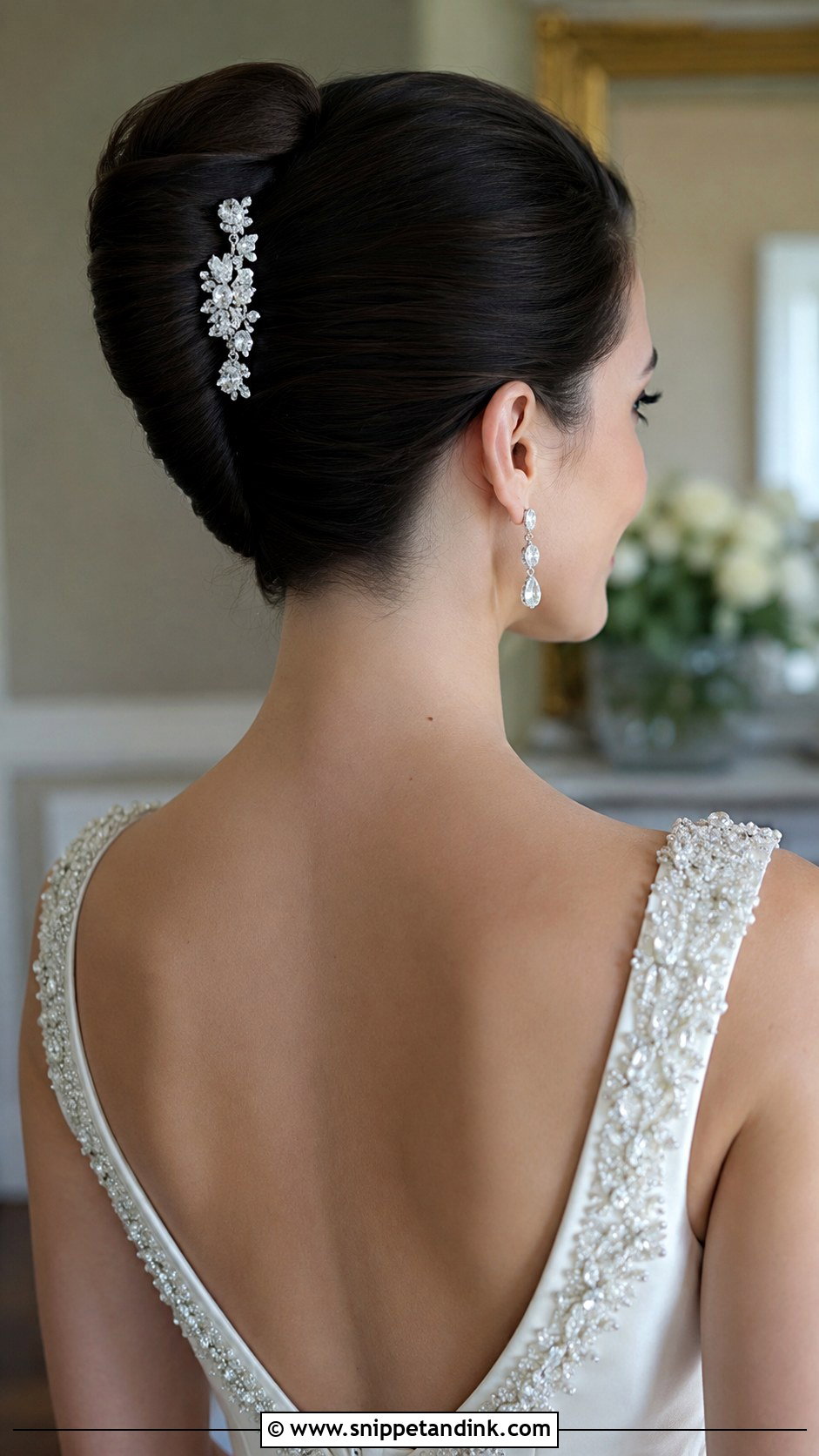 French Twist Wedding Updo - Snippet and Ink - 25 Brunette Wedding Updo Ideas