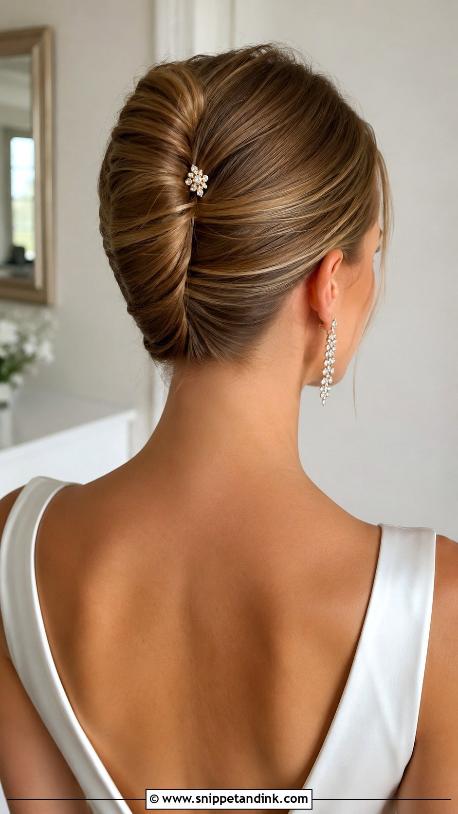 French Twist Wedding Updo - Snippet and Ink - 25 Elegant Bridal Hair Updo Ideas