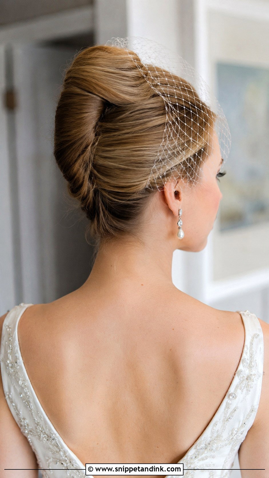 French Twist Wedding Updo - Snippet and Ink - 25 Wedding Hair Inspiration Ideas