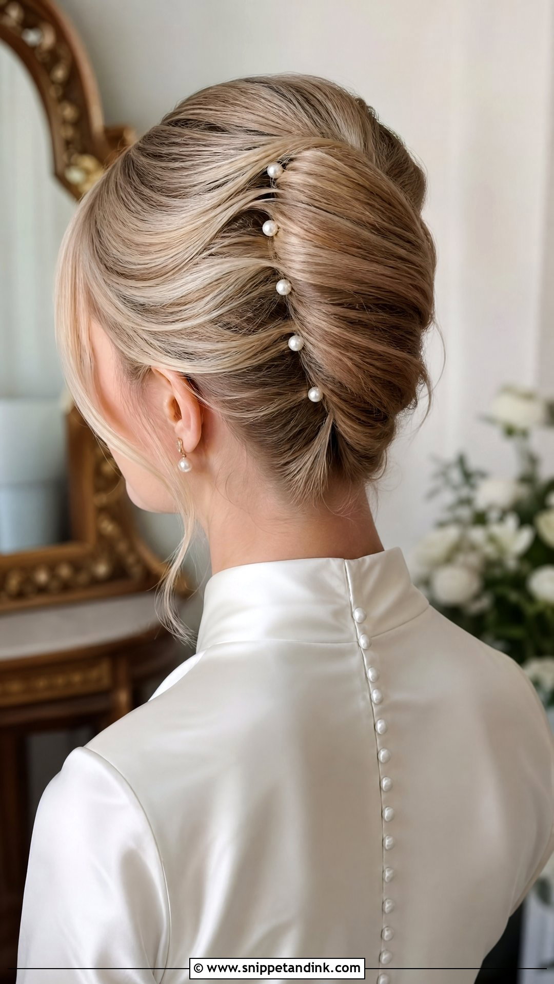 French Twist Wedding Updo - Snippet and Ink - 15 Easy Wedding Updo Ideas