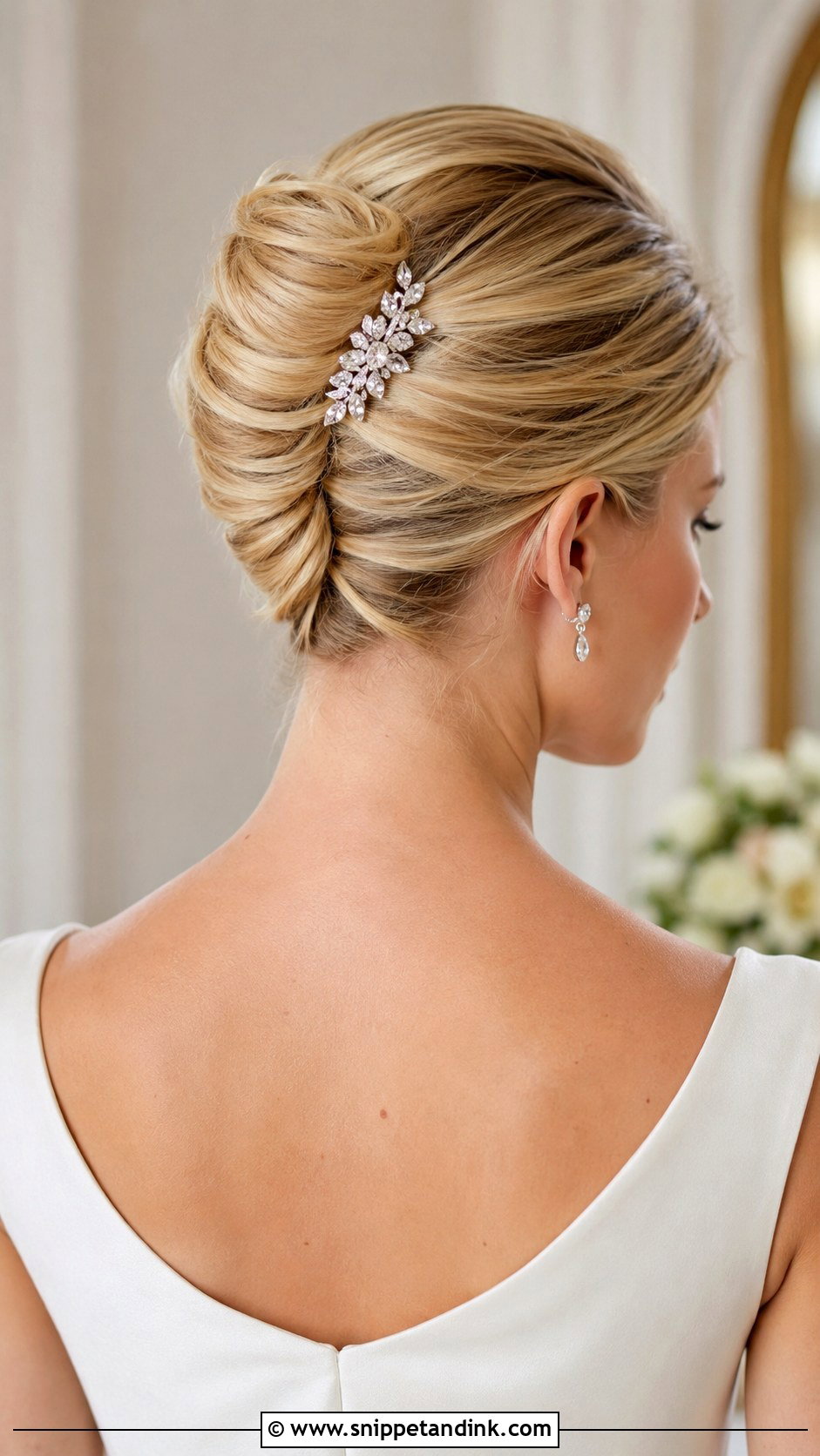 French Twist Wedding Updo - Snippet and Ink - 15 Simple Wedding Hair Updo Ideas