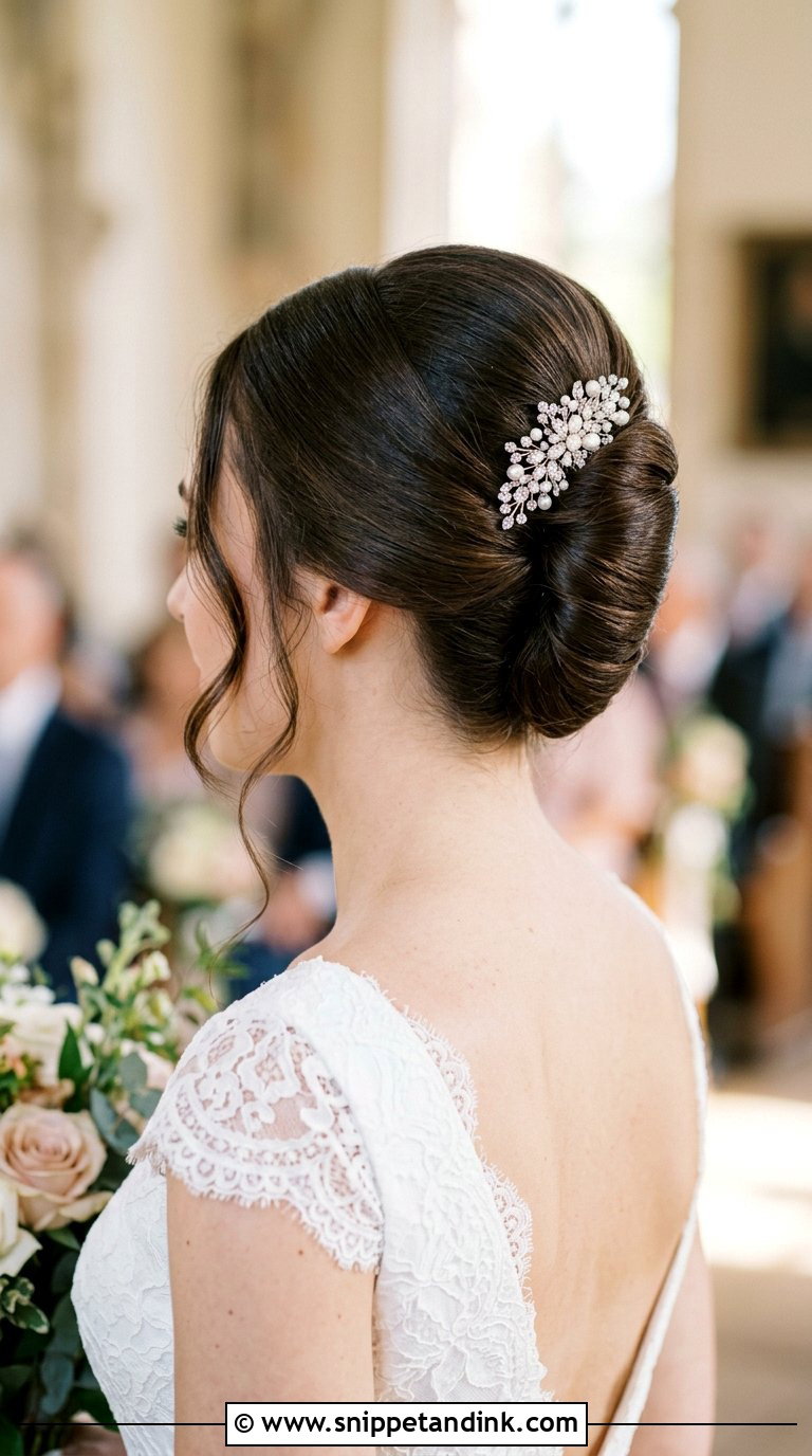 French Twist Wedding Updo - Snippet and Ink - 20 Bridal Hair Styling Ideas
