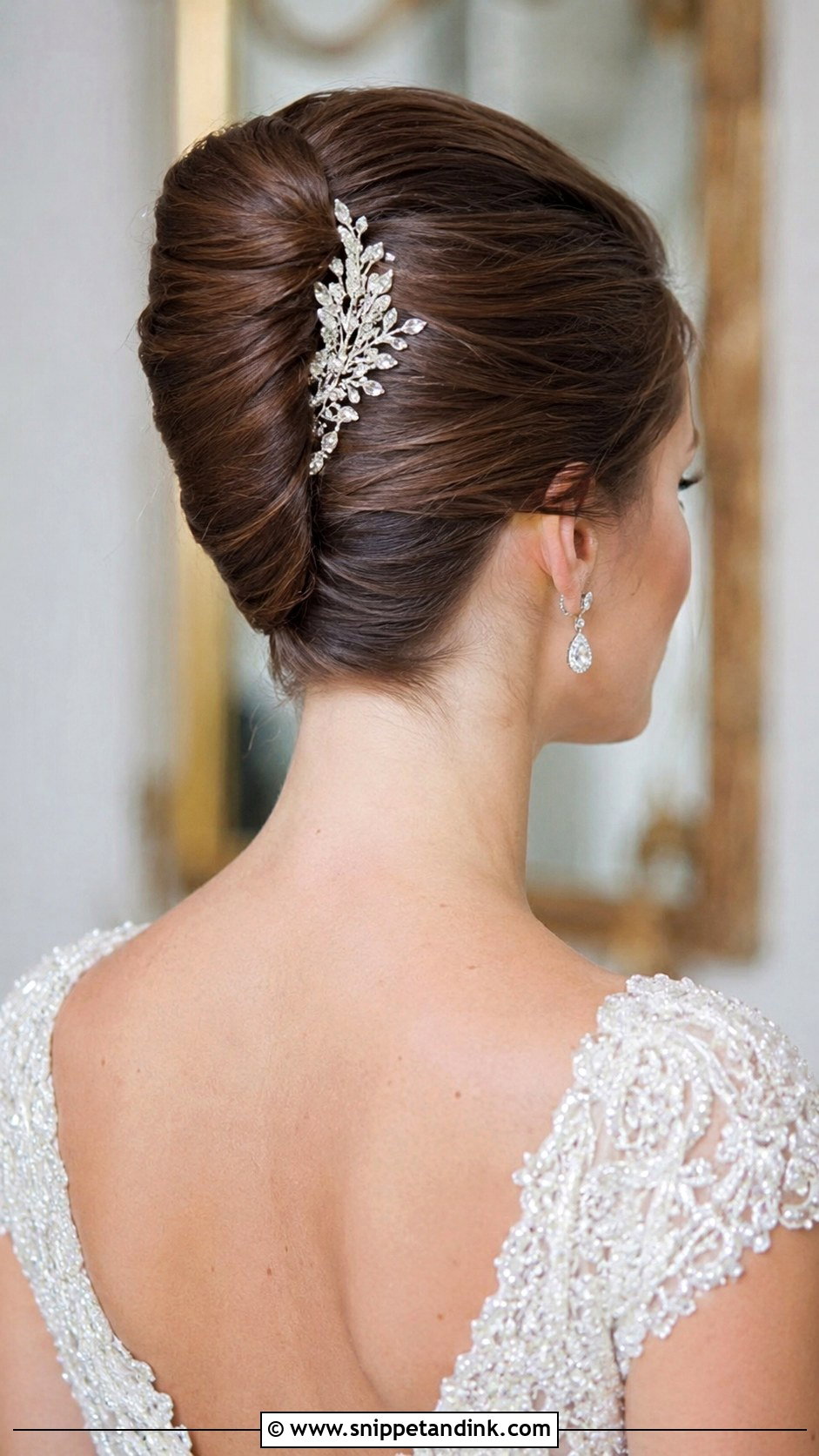French Twist Wedding Updo - Snippet and Ink - 20 Bridal Hair Up Do Ideas