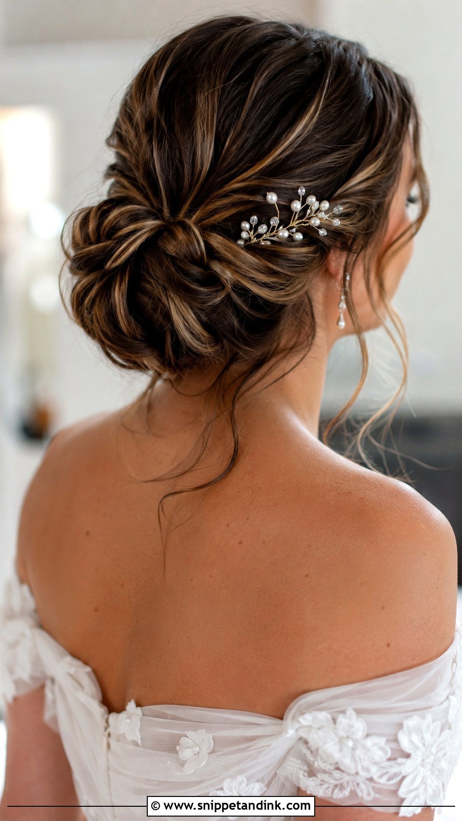 French Twist Wedding Updo For Medium Hair - Snippet and Ink - 15 Medium Length Hair Updos Wedding