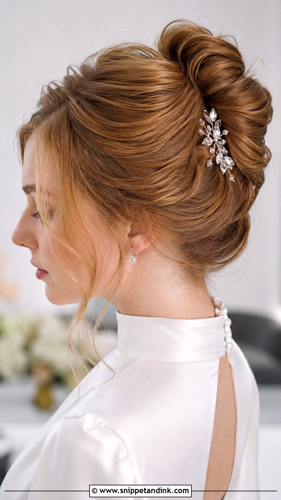 French Twist Wedding Updo For Round Face - Snippet and Ink - 15 Updos for Round Faces Wedding