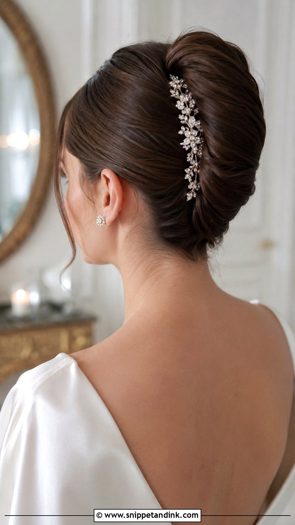 French Twist Wedding Updo Tutorial - Snippet and Ink - 25 Wedding Hairstyles Tutorial
