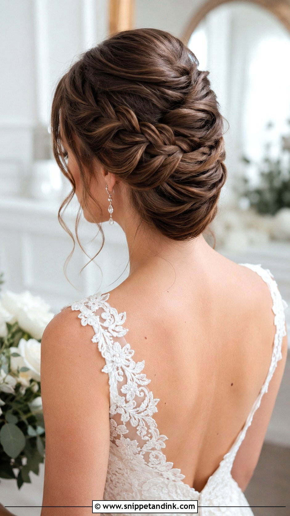 French Twist With Braided Detail - Snippet and Ink - 30 French Twist Wedding Hair Ideas