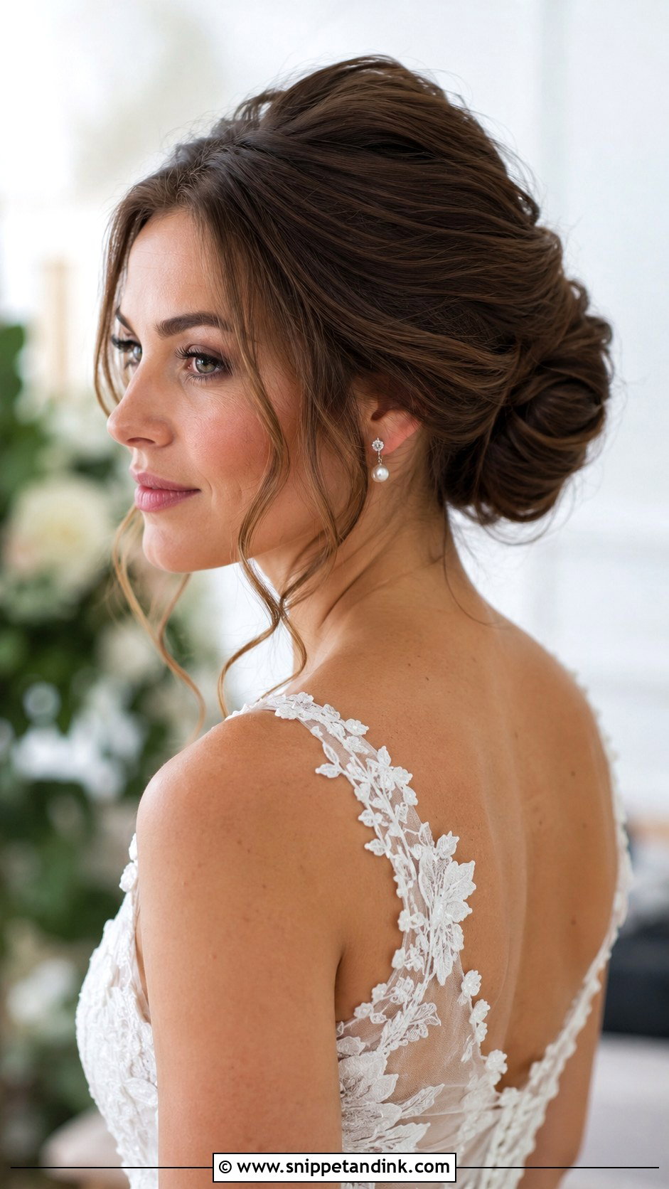 French Twist With Loose Front Pieces - Snippet and Ink - 30 French Twist Wedding Hair Ideas