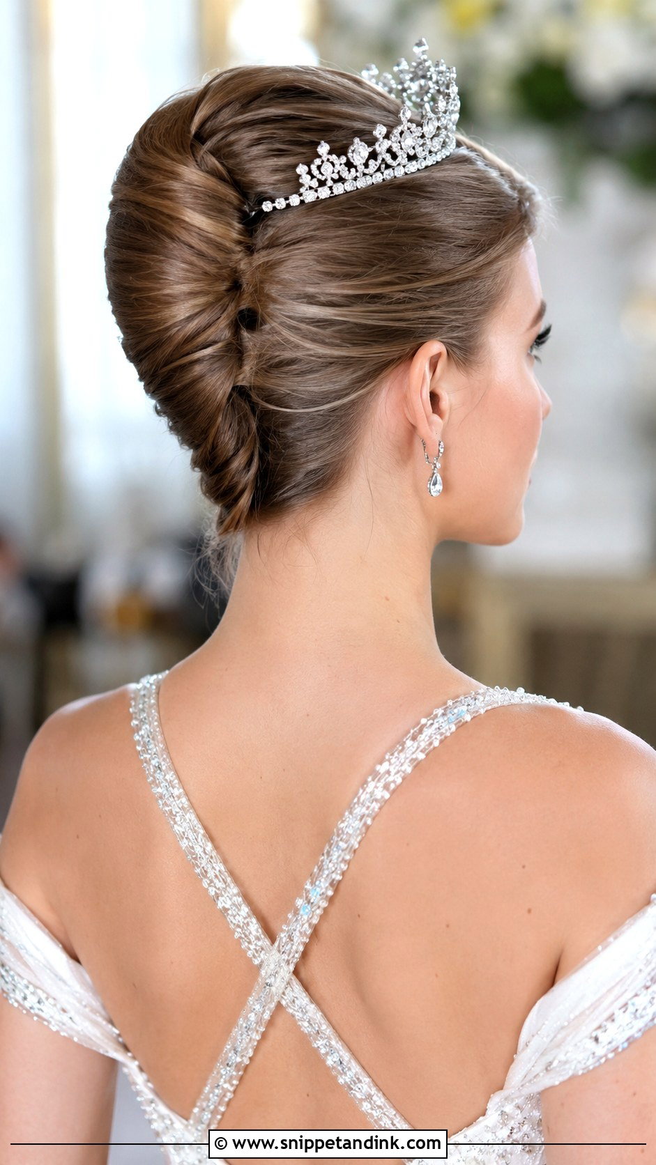 French Twist With Tiara - Snippet and Ink - 25 French Twist Bridal Hair Ideas