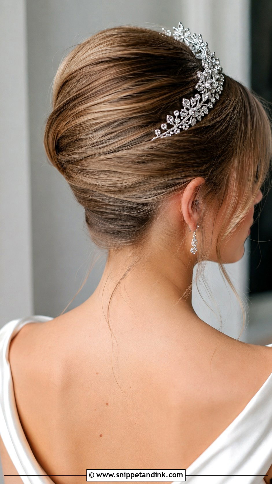 French Twist With Tiara - Snippet and Ink - 25 Wedding Tiara Hairstyles