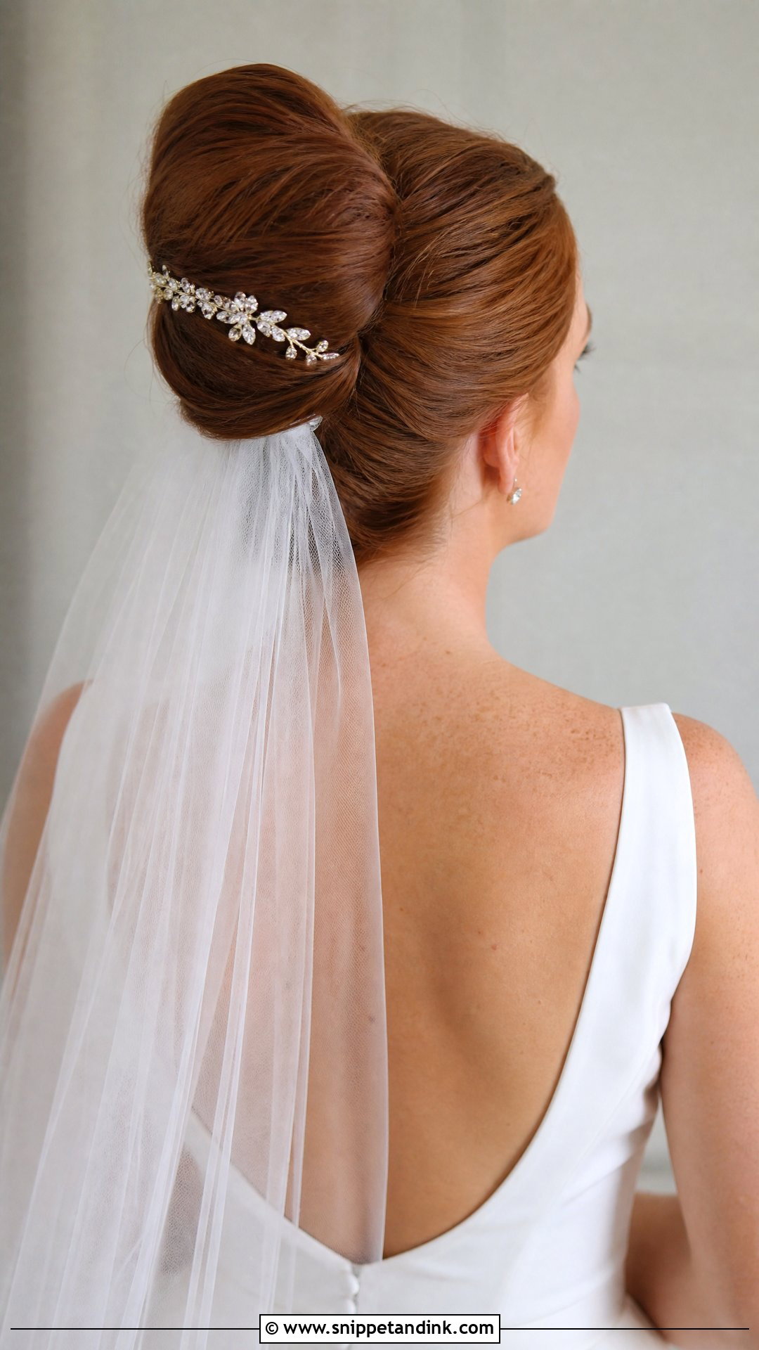 French Twist With Veil - Snippet and Ink - 20 Hair with Veil Ideas