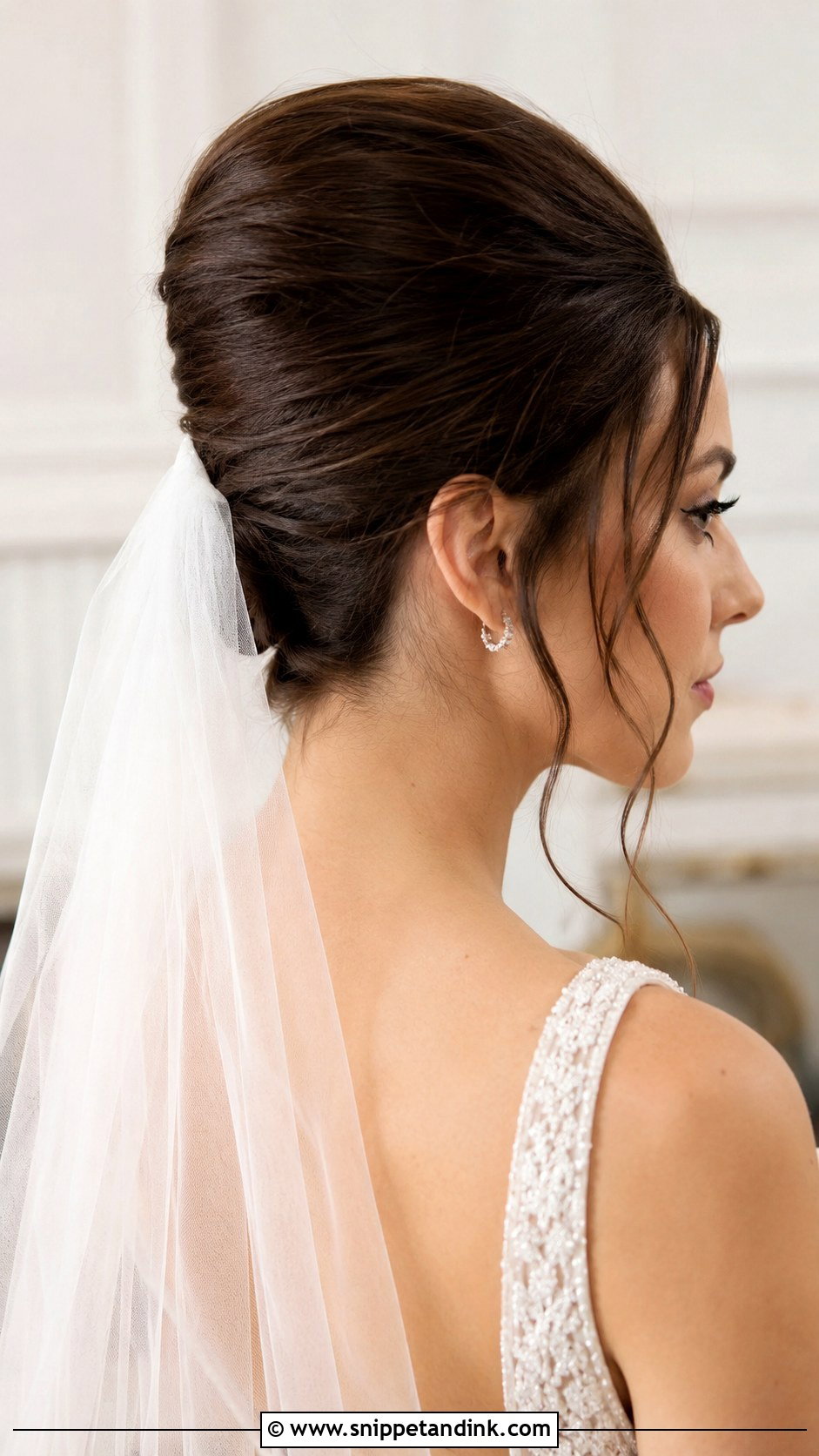 French Twist With Veil - Snippet and Ink - 20 Hairstyles with Veil