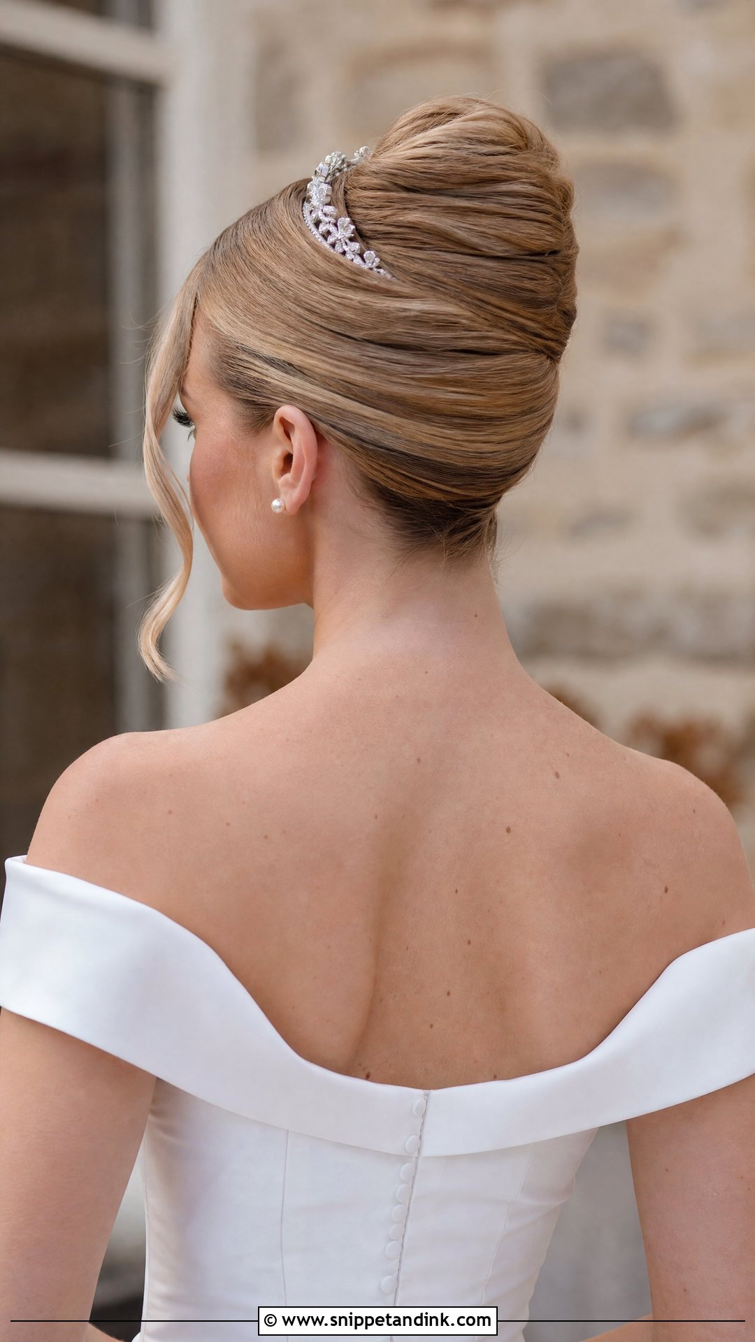 French Twist With a Tiara - Snippet and Ink - 20 Tiara Wedding Hair Ideas