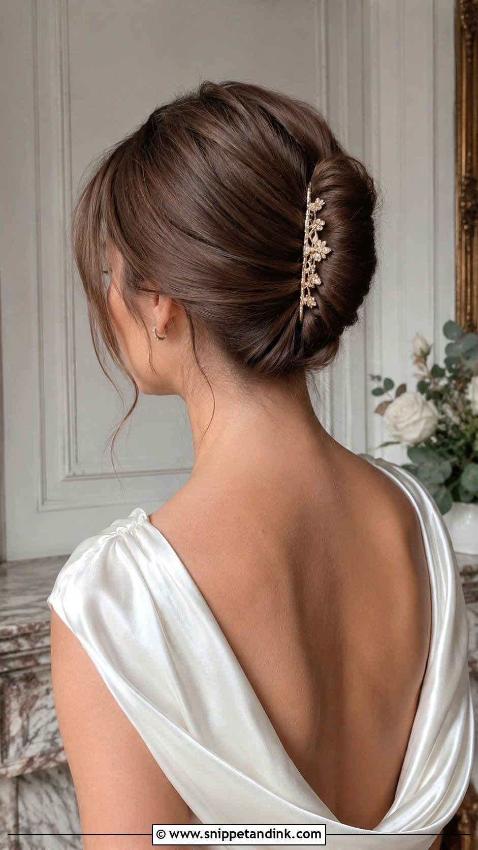 French Twist for Short Hair - Snippet and Ink - 25 Short Hairstyles for Wedding