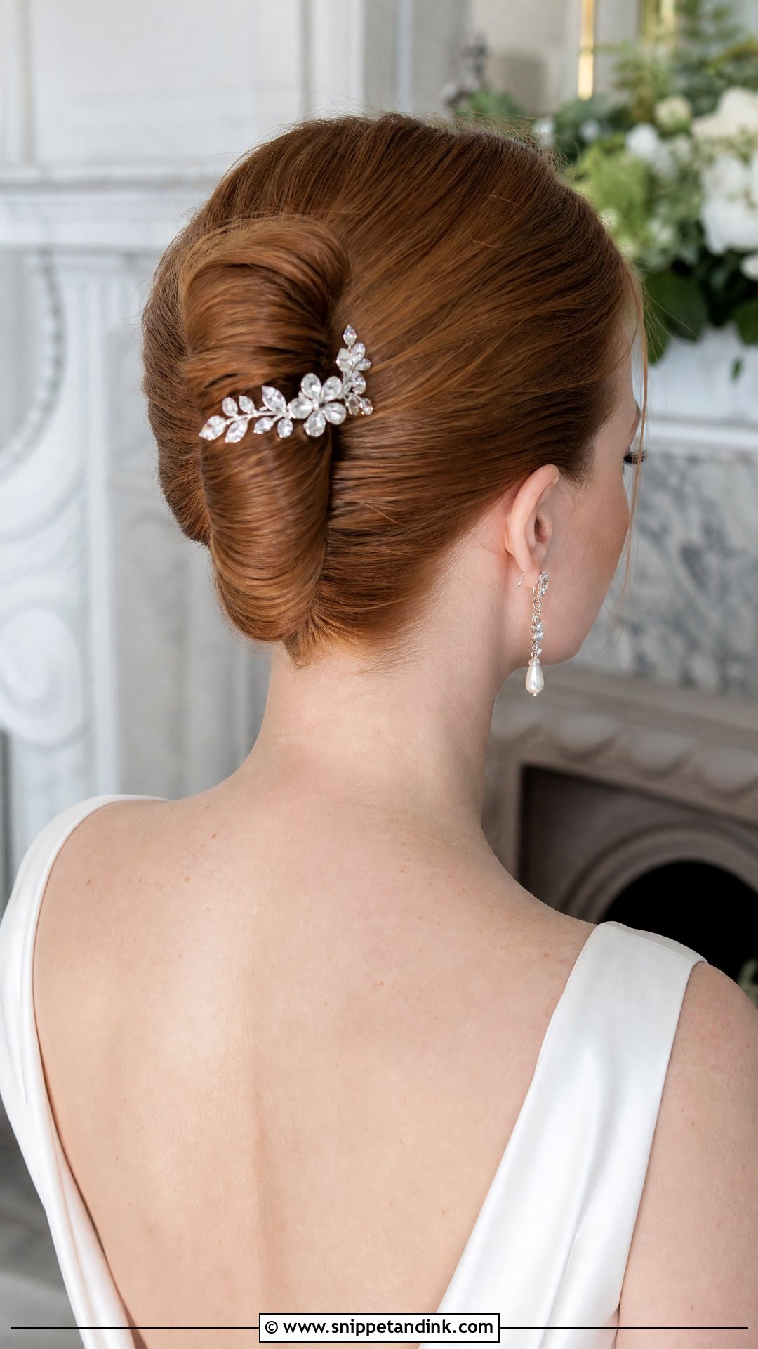 French Twist for Short Wedding Hair - Snippet and Ink - 20 Wedding Hairstyles for Bride Short Hair