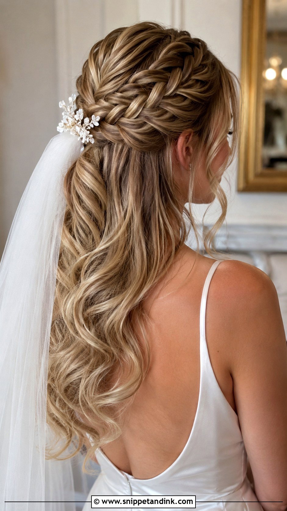 French Wedding Hair Down Braid - Snippet and Ink - 15 Wedding Hair Down Braid Ideas