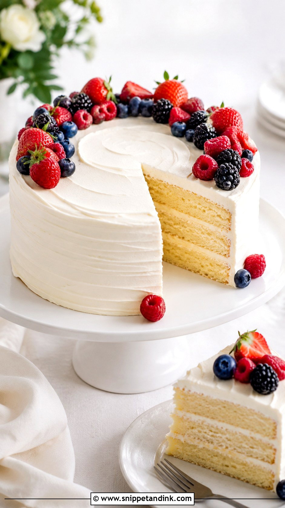 Fresh Berry Wedding Cake Bite Photo - Snippet and Ink - 20 Cake Eating Photoshoot Ideas for Wedding