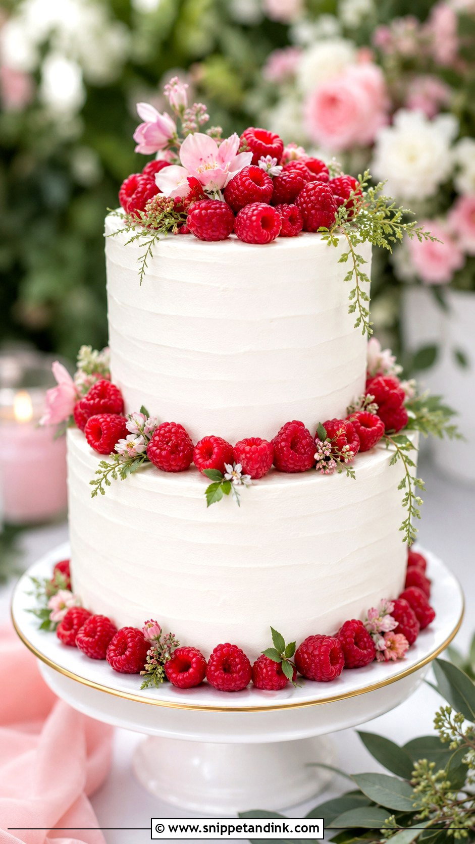 Fresh Berry Wedding Cake - Snippet and Ink - 20 Fresh Fruit Wedding Cake Ideas