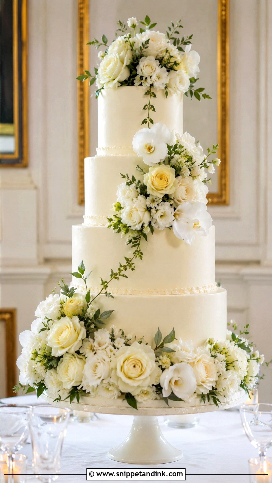Fresh Flower Wedding Cake - Snippet and Ink - 20 Elegant Royal Wedding Cakes