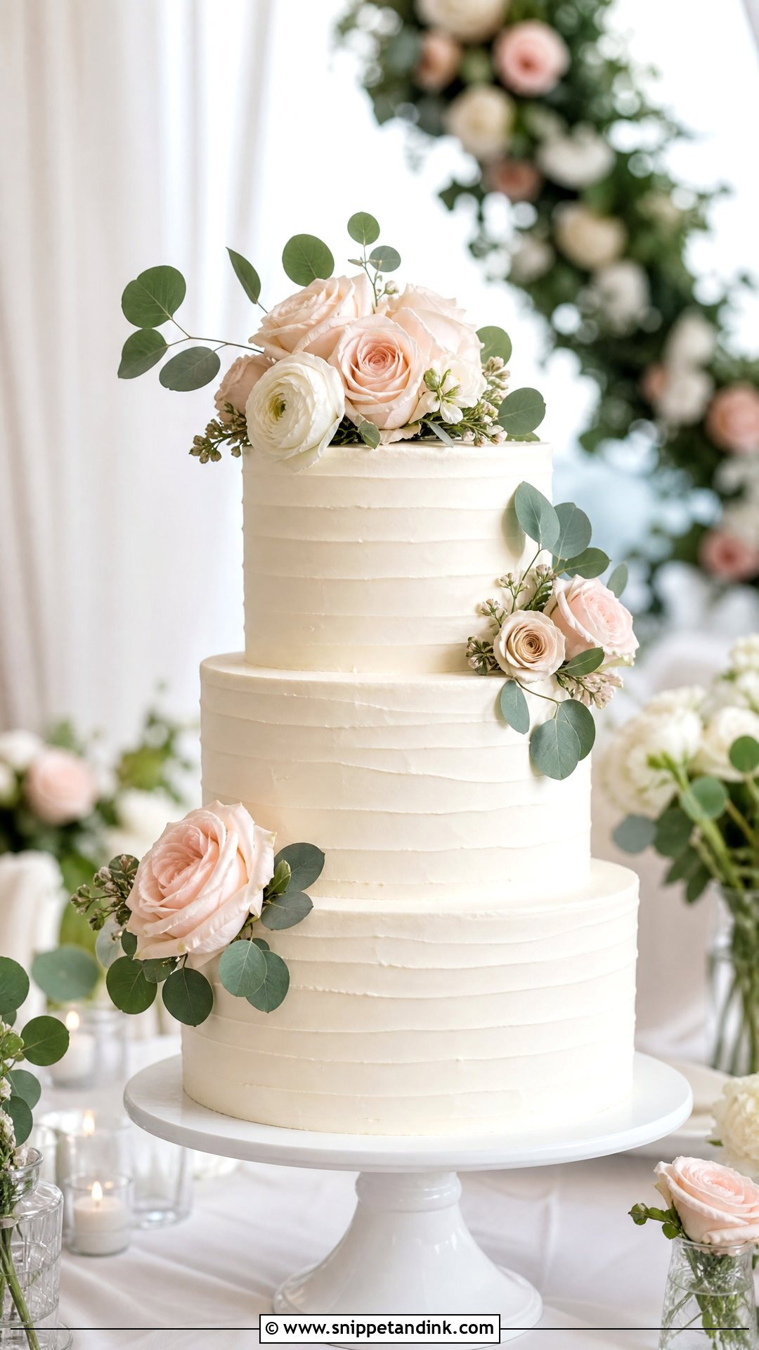 Fresh Flower Wedding Cake - Snippet and Ink - 25 Flowers on Cake Ideas for Wedding