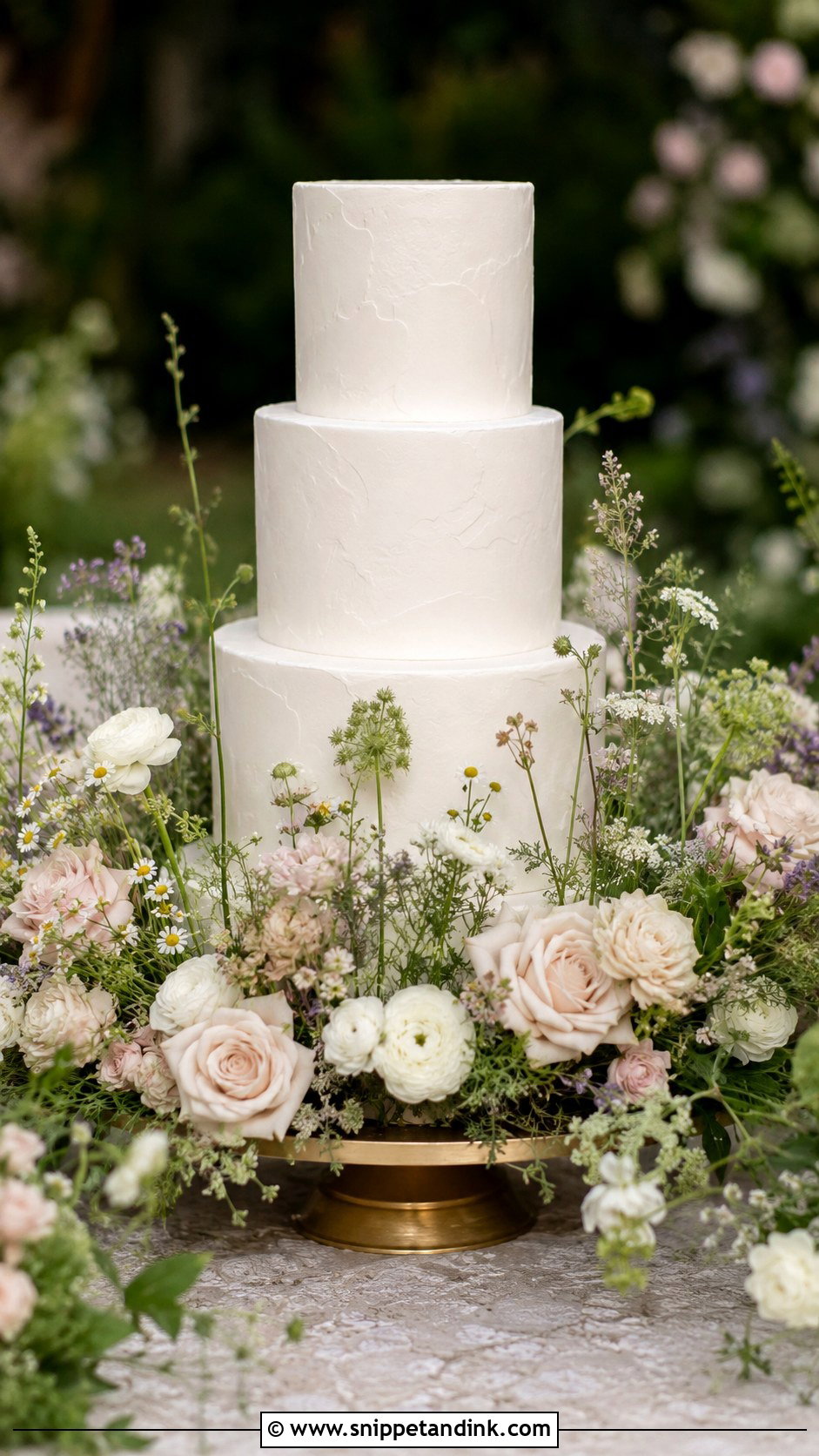 Fresh Flower Wedding Cake - Snippet and Ink - 20 Floral Wedding Cakes