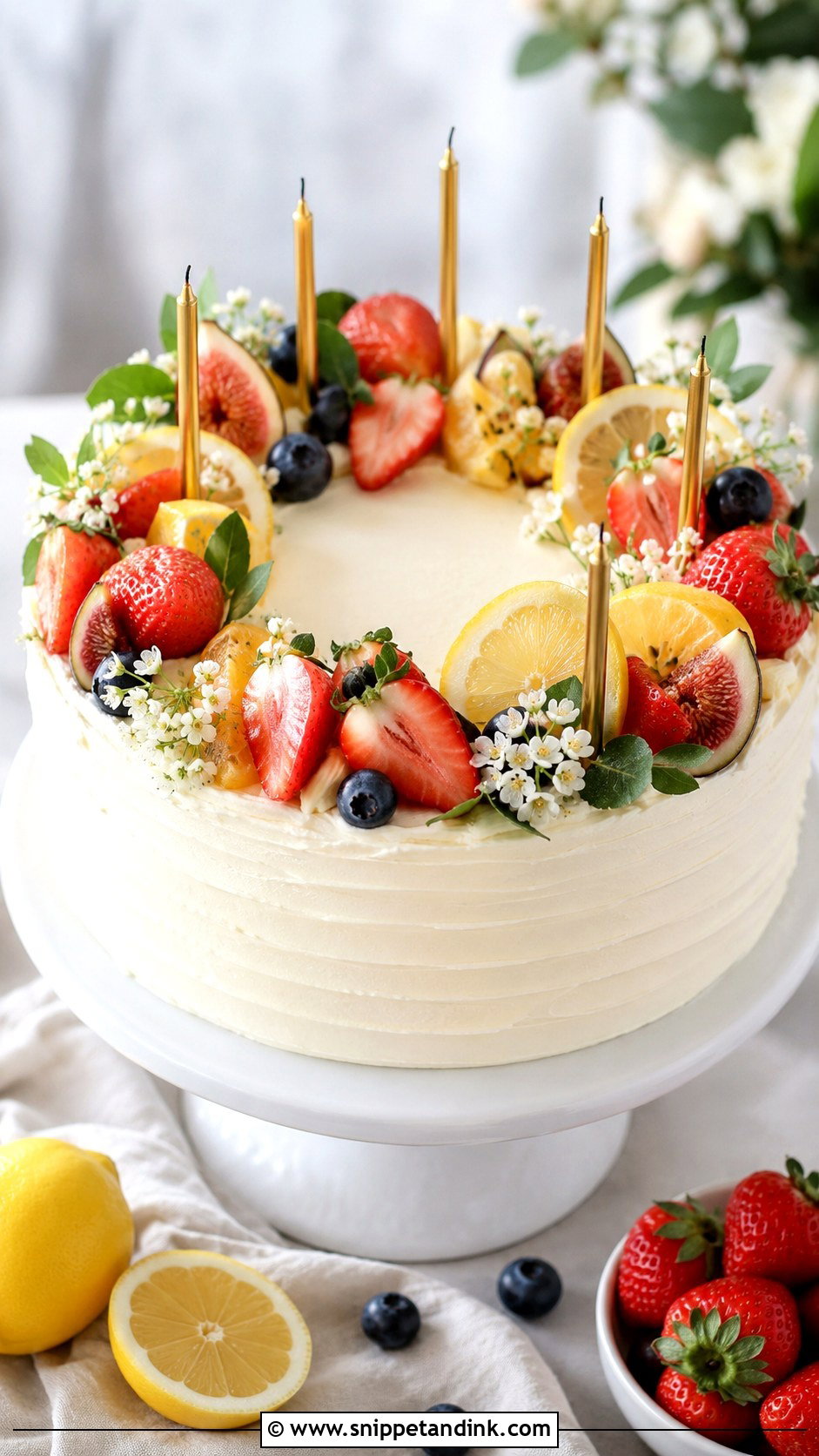 Fresh Fruit Wedding Birthday Cake - Snippet and Ink - 20 Wedding Birthday Cake Ideas
