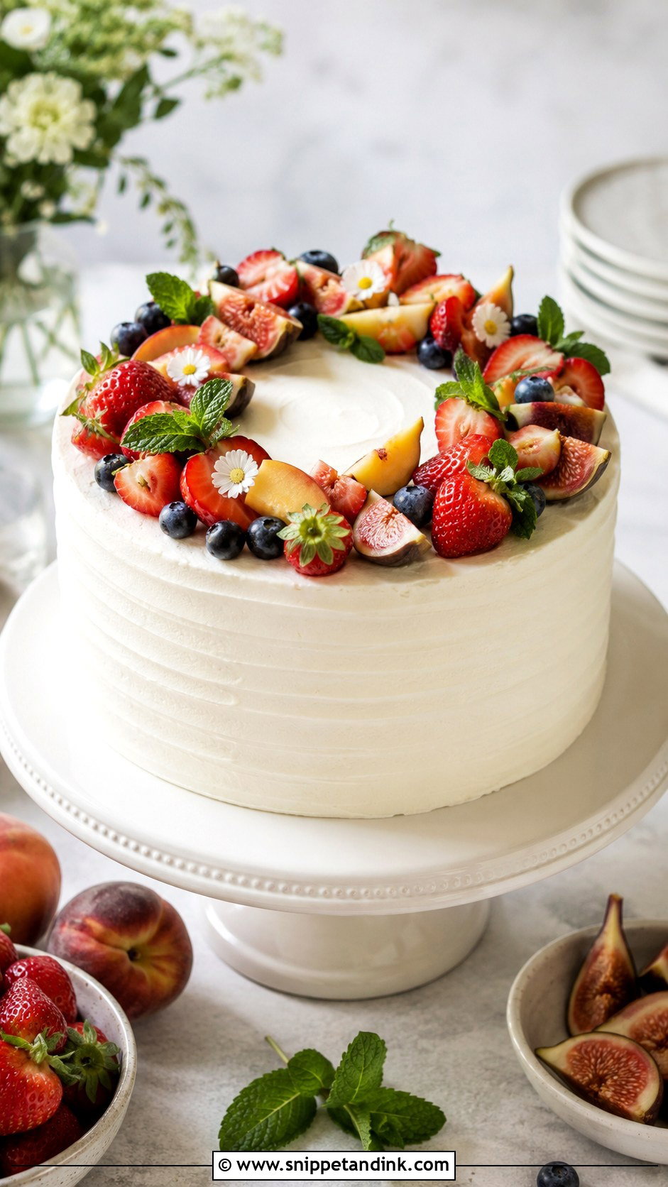 Fresh Fruit Wedding Cake - Snippet and Ink - 20 Homemade Wedding Cake Ideas