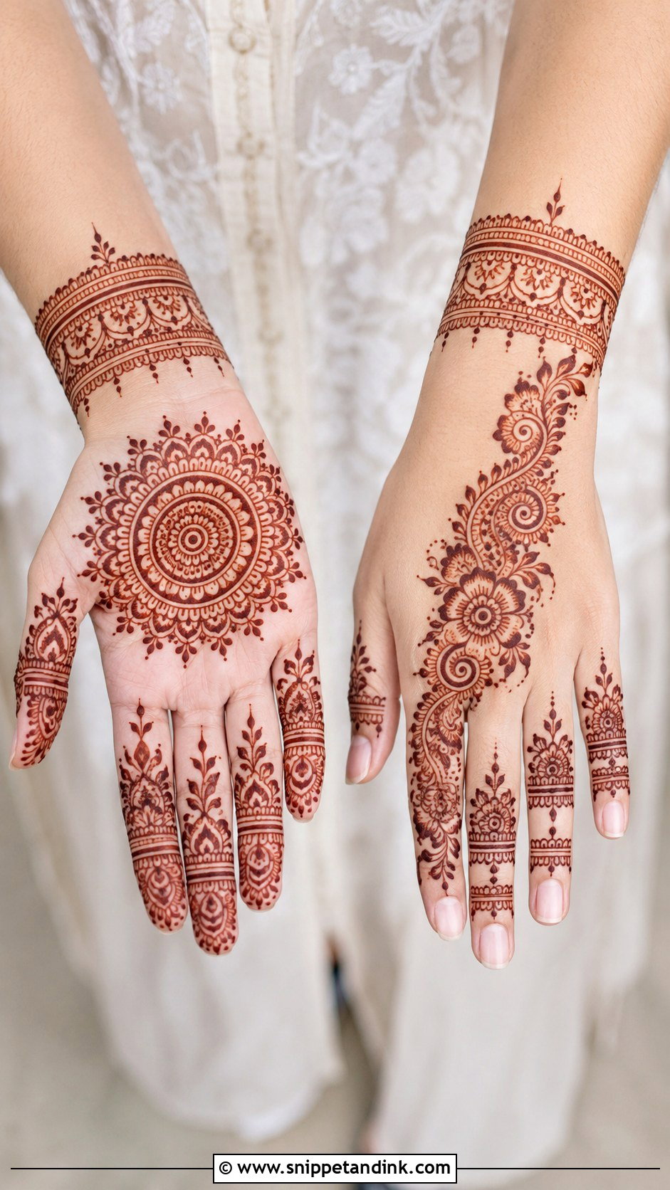 Front And Back Hand Mehndi Design - Snippet and Ink - 35 Latest Mehndi Designs