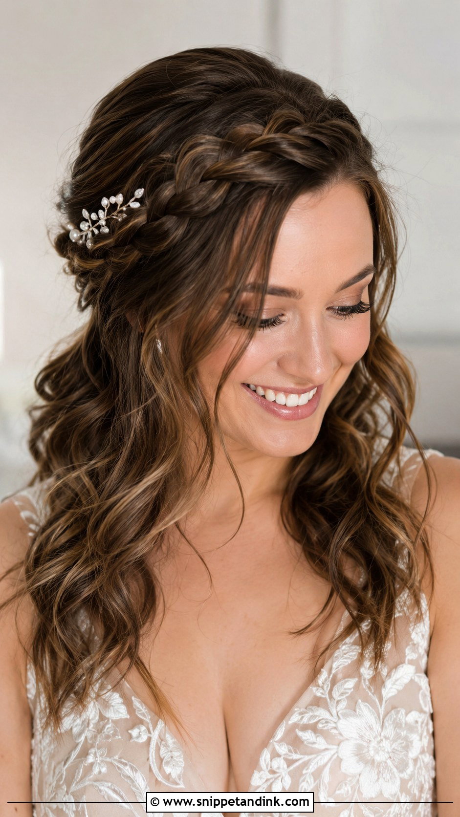 Front Braid Wedding Hairstyle - Snippet and Ink - 30 Front Hair Styles for Wedding