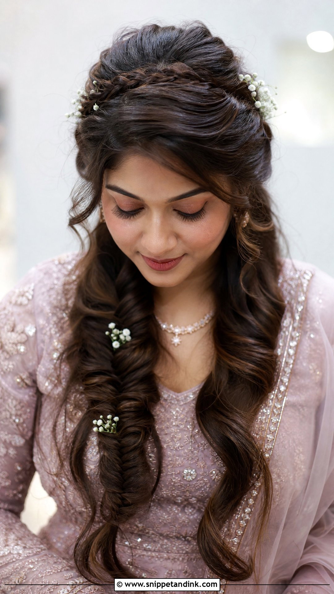 Front Fishtail Braid - Snippet and Ink - 20 Fishtail Braid Hairstyles Indian Wedding