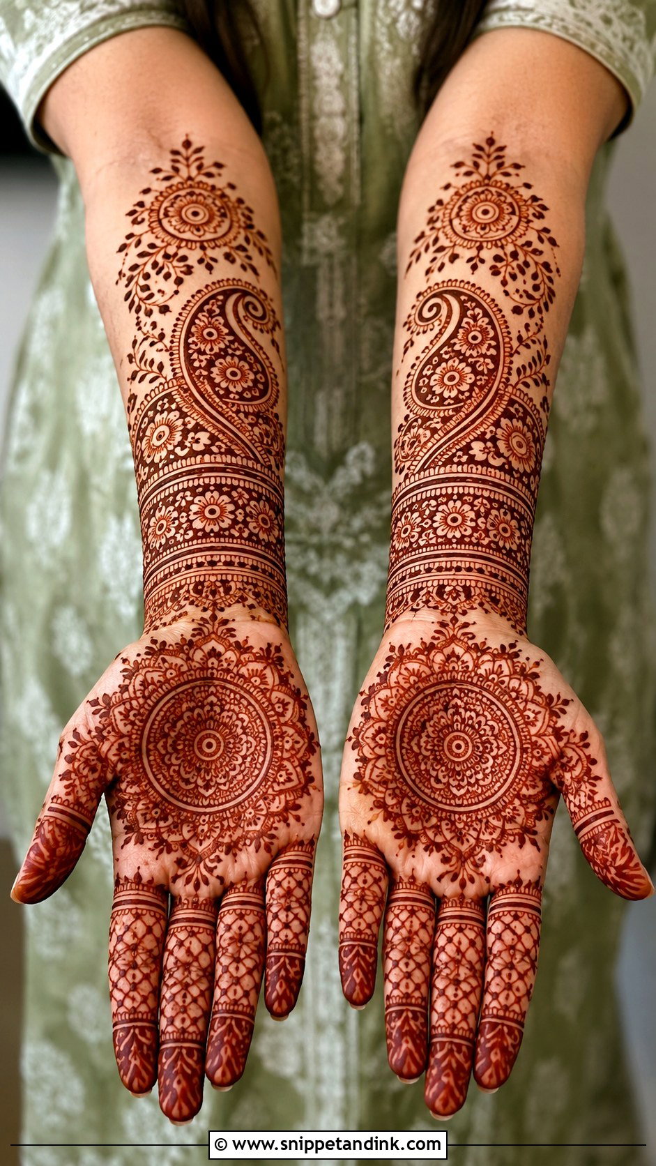 Front Full Hand Mehndi Design - Snippet and Ink - 35 Latest Full Hand Mehndi Designs