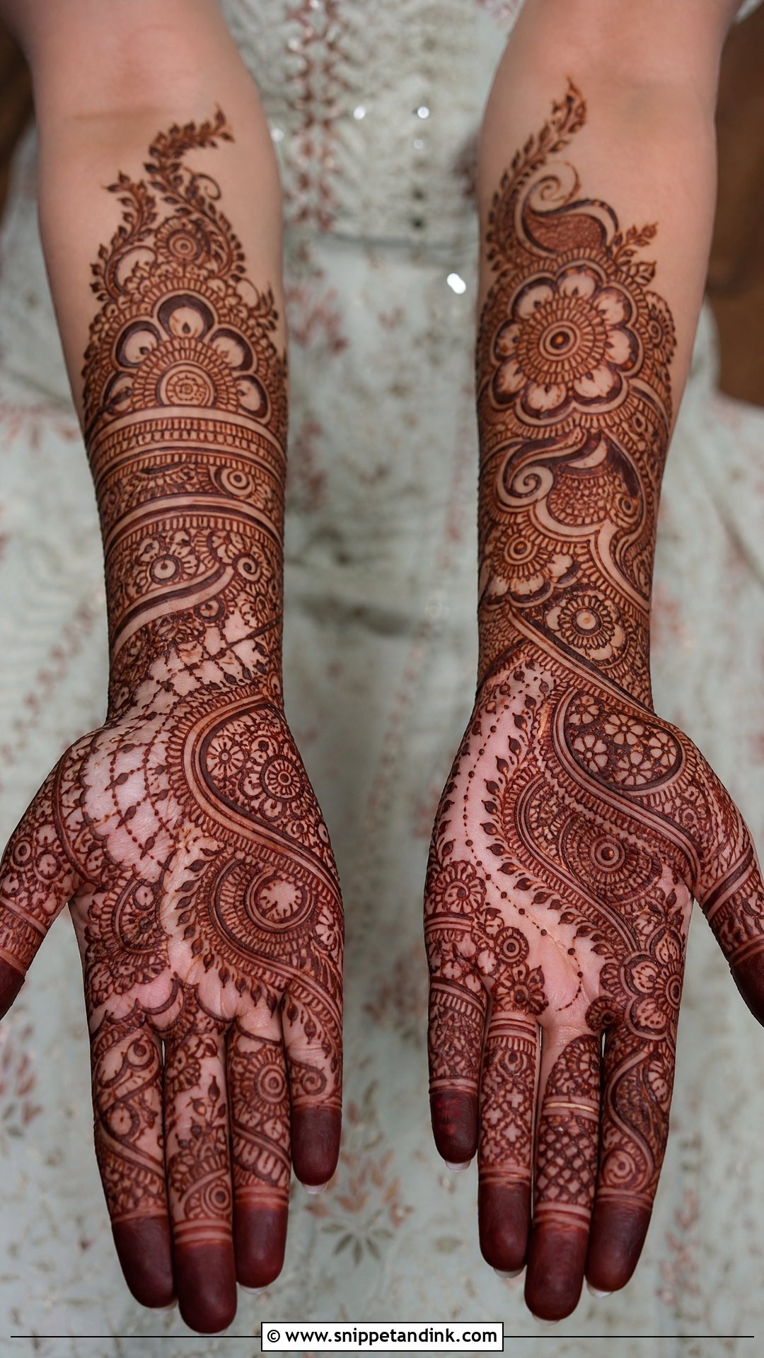 Front Full Hand Pakistani Mehndi Design - Snippet and Ink - 30 Latest Front Full Hand Mehndi Designs