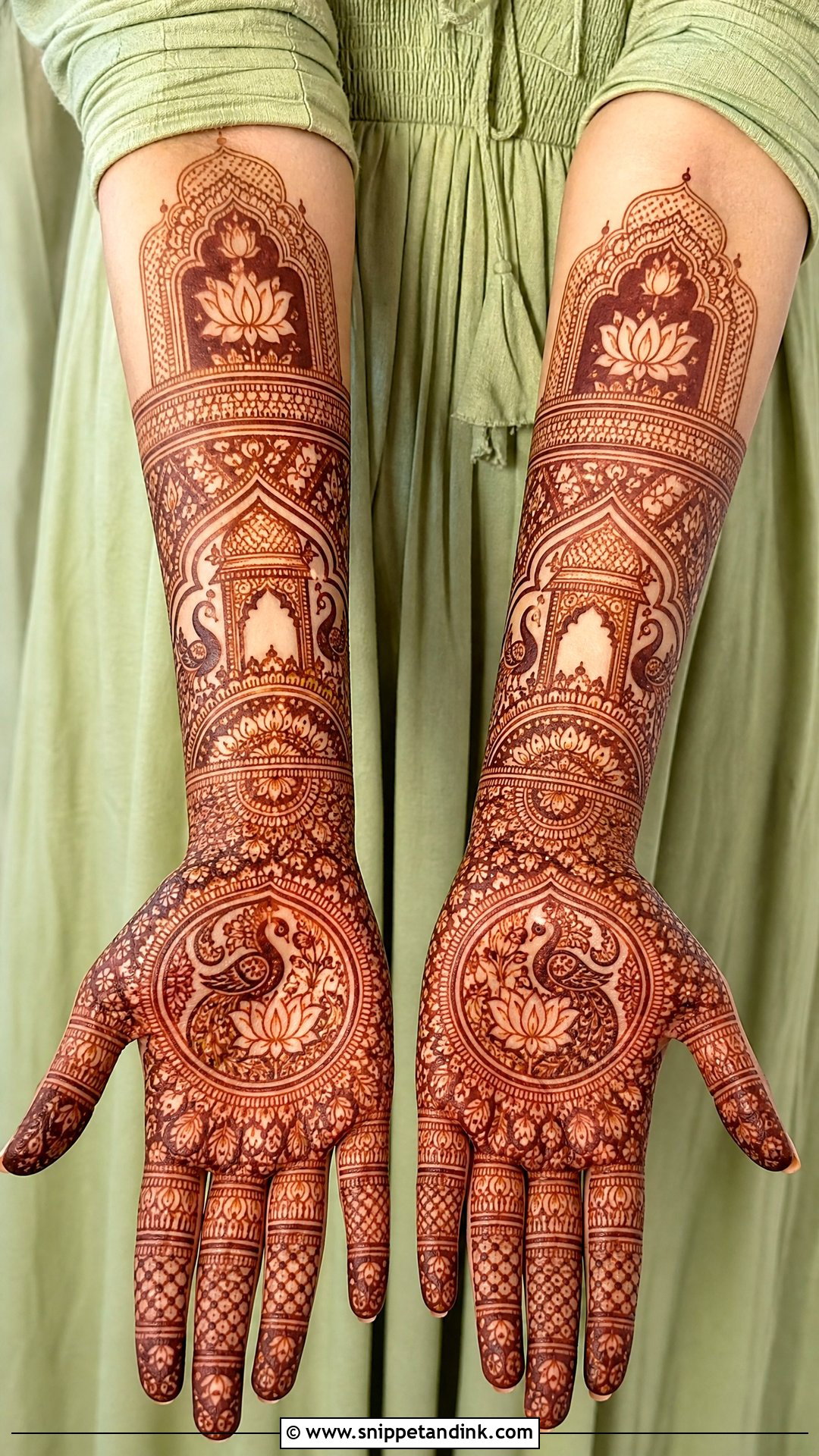 Front Full Hand Royal Mehndi Design - Snippet and Ink - 30 Latest Front Full Hand Mehndi Designs
