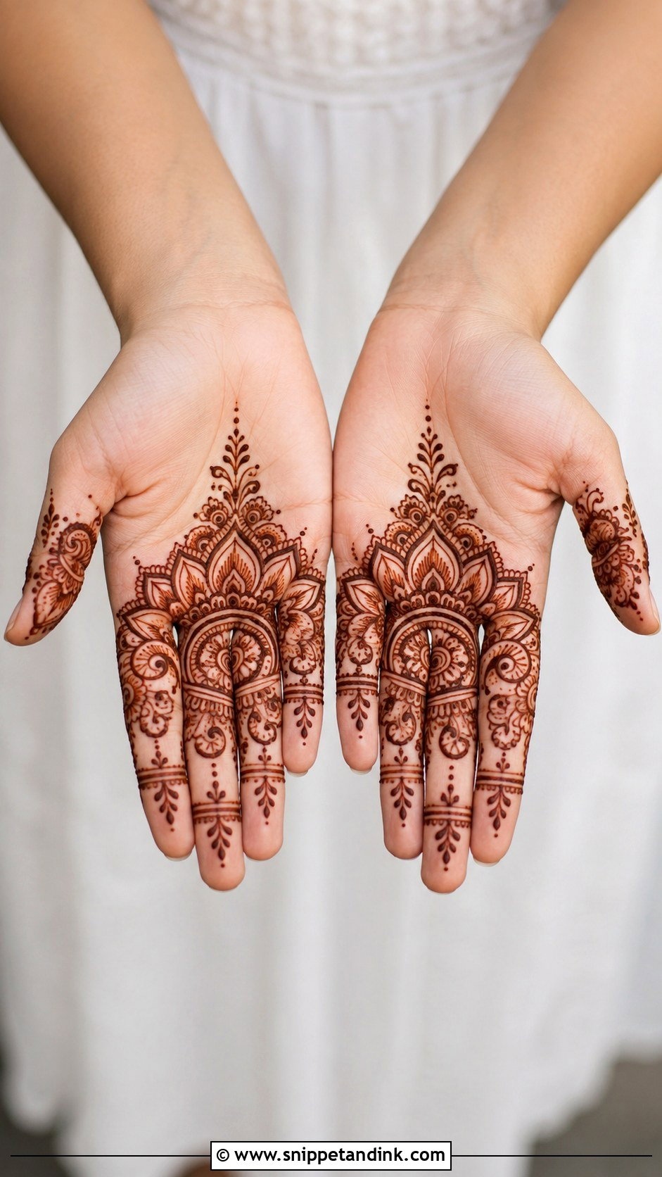 Front Half Hand Mehndi Design - Snippet and Ink - 35 Half Hand Mehndi Design Ideas