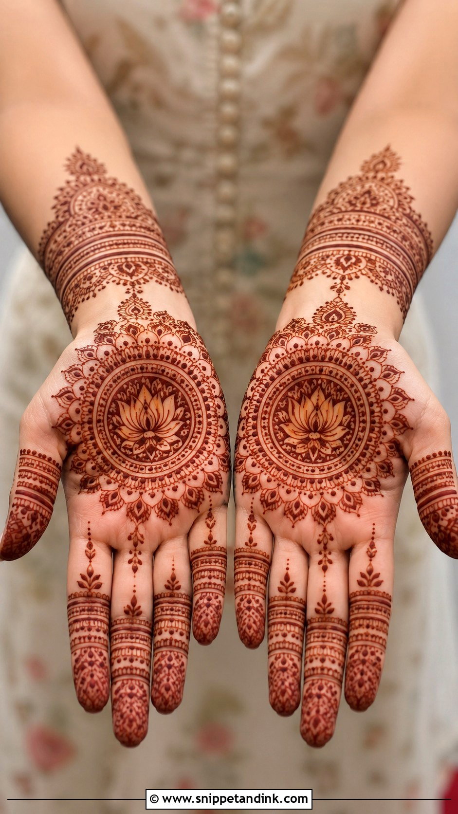 Front Hand Aesthetic Mehndi Design - Snippet and Ink - 35 Aesthetic Mehndi Designs