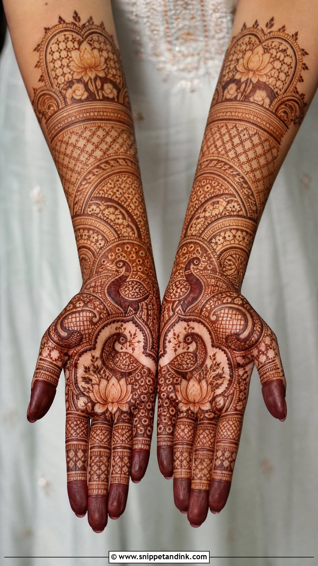 Front Hand Bridal Mehndi - Snippet and Ink - 25 Mehandi Look for Bride Ideas
