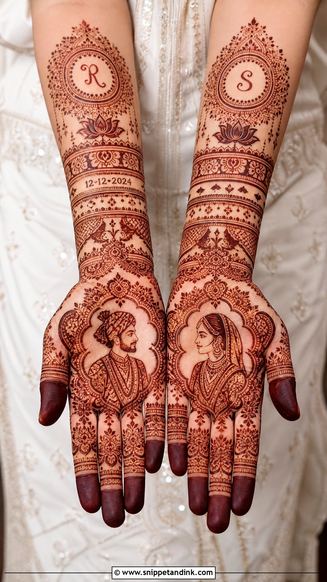 Front Hand Bridal Mehndi Design - Snippet and Ink - 25 Bridal Mehndi Designs Indian Weddings