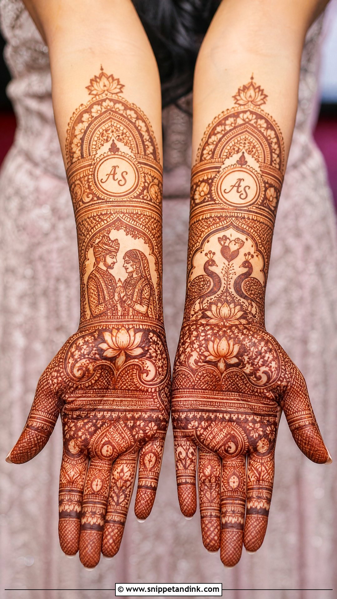 Front Hand Bridal Mehndi Design - Snippet and Ink - 25 Bride Mehndi Designs Indian Weddings