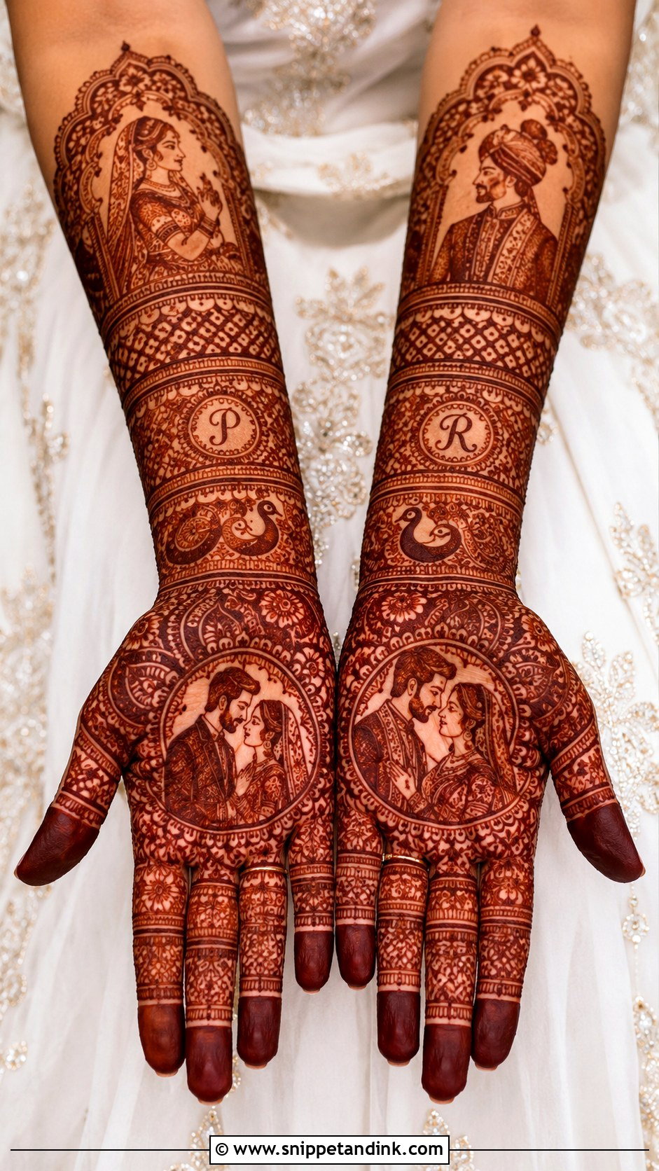 Front Hand Bridal Mehndi Design - Snippet and Ink - 35 Latest Bridal Mehndi Designs Weddings